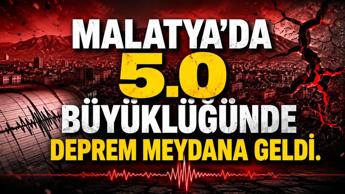 Malatya’da 5.0 Büyüklüğünde Deprem