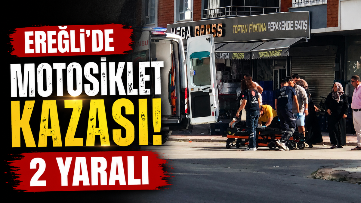 Ereğli’de Motosiklet Kazası: 2 Yaralı